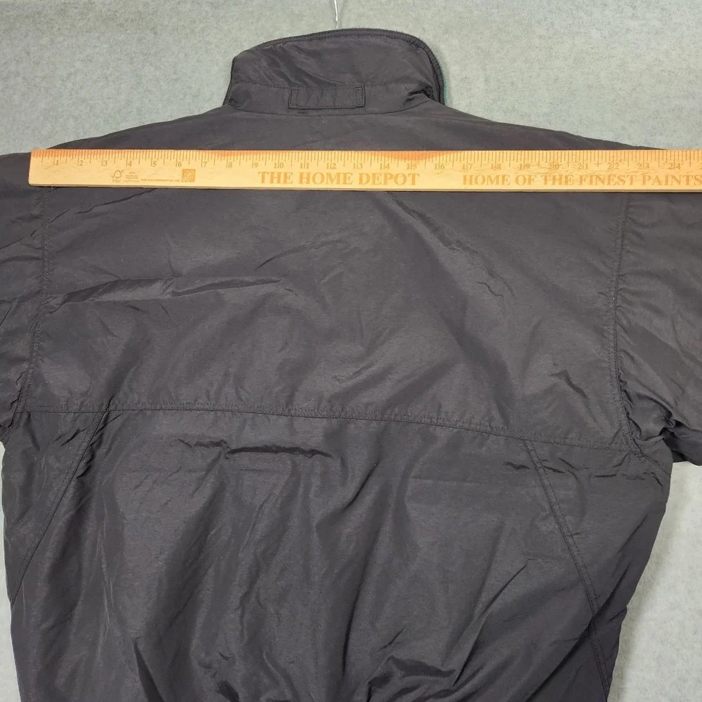 Vintage Patagonia Shelled Synchilla Large Black Bomber Jacket Fleece 90s 95 USA